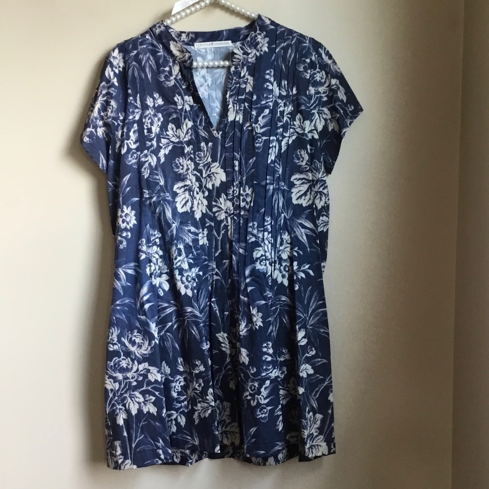 Peruvian Connection Floral Pleated Tunic Dress - Picture 4 of 8